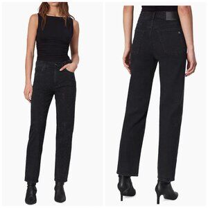 NEW! RAG & BONE HARLOW MID-RISE ANKLE STRAIGHT JEANS SIRIN WITH JEWELS sz 27